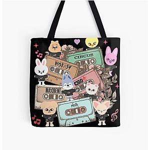 Vintage Stray Kids Zoo Cassette All Over Print Tote Bag RB1608