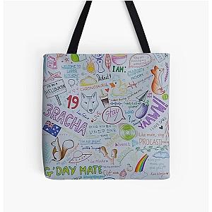 Stray Kids Iconic Moments Doodle All Over Print Tote Bag RB1608