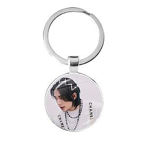 KPOP Stray Kids Keychain - Hyun Jin Member Decorative Accessories Cosplay Fans Gift