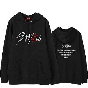 Stray Kids Korean Hoodie - STRAY KIDS Name Members Pullover Hoodie
