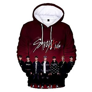 Stray Kids Hoodie - 3D Printed Fashion Long Sleeve Stray Kids Hoodie