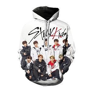 Stray Kids Hoodie - 3D Printed Korean Cosplay Streetwear Fashion Stray Kids Hoodie