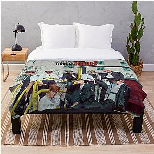 Stray Kids Blanket - Double Knot poster Stray Kids 3RACHA Throw Blanket