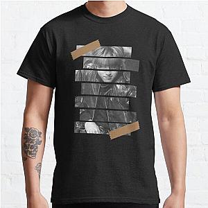 Stray Kids T-Shirts - Han Jisung Stray Kids Han Korean Kpop Monochrome Stripe Design Classic T-Shirt
