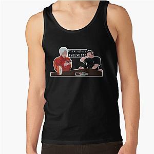 Stray Kids Tank Tops - Chan with Felix playing UNO meme (without background) Tank Top