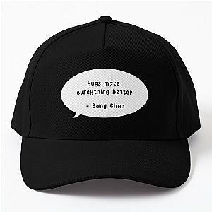 Stray Kids Hats &amp; Caps - Hugs make evreything better - Bang Chan Stray Kids Baseball Cap