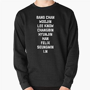 Stray Kids Sweatshirts - Stray Kids Members Names  Pullover Sweatshirt