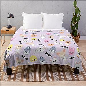 Stray Kids Blankets - SKZOO All Members Pattern Blanket