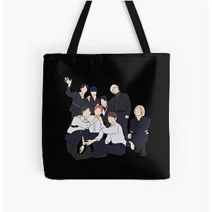 Stray Kids Bags - Stray Kids Backdoor ot8 sticker and backpack All Over Print Tote Bag