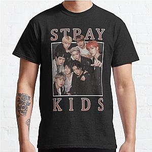 Stray Kids T-Shirts - Stray Kids Vintage Retro Band Style 90s  Classic T-Shirt