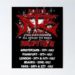 Stray Kids Poster - DOMINATE 2025 European Concert Poster