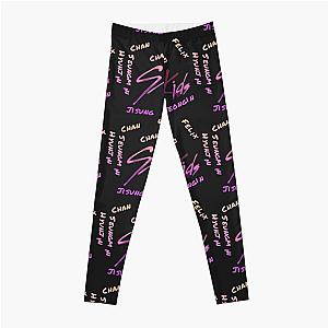 Stray Kids Leggings - Stray Kids Logo and names Leggings
