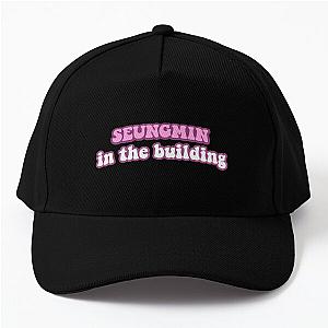 Stray Kids Hats &amp; Caps - Seungmin in the building  Baseball Cap