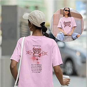 Stray Kids T-Shirts - Stray Kids DominATE World Tour Pink T-shirt