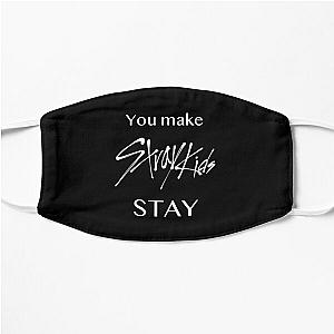 Stray Kids Face Masks - You make Stray Kids STAY (White) Flat Mask