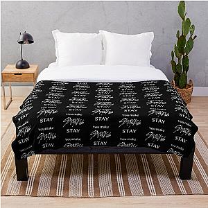 Stray Kids Blanket - You make Stray Kids STAY (White) Throw Blanket