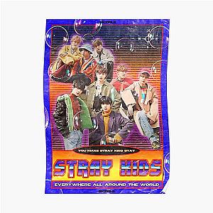 Stray Kids Posters - Stray Kids 80s magazine/poster Poster
