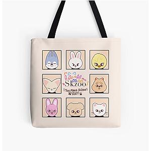 Stray Kids Bags - OT8 Logo & Signatures Tote Bag