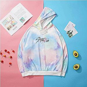 Stray Kids Hoodies - Logo Group Band Tie Dye Pullover Hoodie