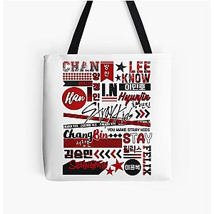 Stray Kids Bags - OT8 Collage Vibe Tote Bag
