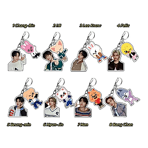 Stray Kids Keychains Felix Bang Chan Hwang Hyun Jin Chang-Bin Stray Kids Keychains