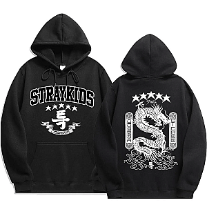 Stray Kids Hoodie - Stray Kids 5-Star White Dragon Pullover Hoodie
