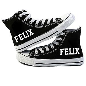 Stray Kids Shoes - Felix Kpop SKZ Logo High Top Converse Sneaker