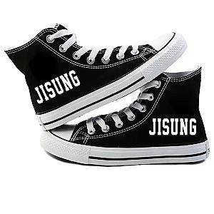 Stray Kids Shoes - Jisung Kpop SKZ Logo High Top Converse Sneaker