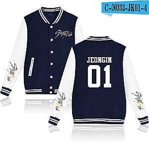 Stray Kids Jackets - I.N Member Bomber Style Baseball Jacket