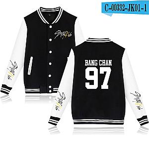 Stray Kids Jackets - Bang Chan Member Bomber Style Baseball Jacket