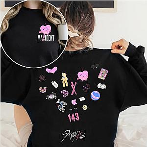 Stray Kids Sweaters – Hot! Case 143 Heart Sticker Pullover Sweater