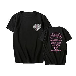 Stray Kids T-Shirts - Hot! MAXIDENT Stray Kids Heart Logo T-Shirt