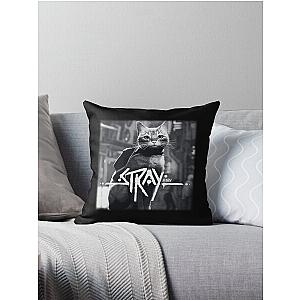 Stray Game Cat Throw Pillow