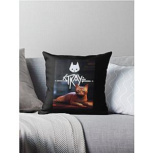 Stray Game Cat Throw Pillow