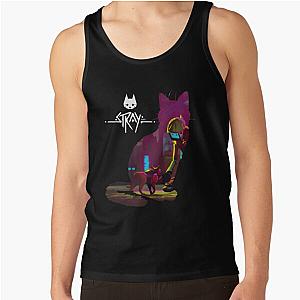 stray game cat city art Tank Top