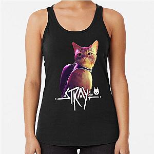 stray game stray video game   Racerback Tank Top