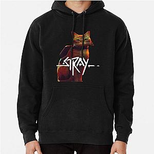 stray cat game Pullover Hoodie