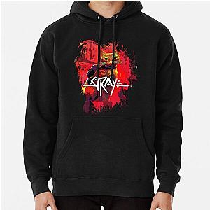 stray cat game logo design Pullover Hoodie