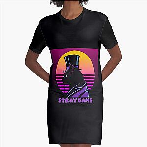 Stray Game Graphic T-Shirt Dress