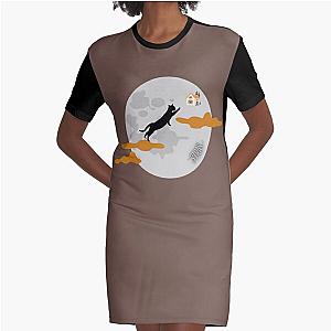 Stray game Graphic T-Shirt Dress