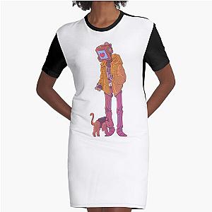 stray game Characters   Graphic T-Shirt Dress