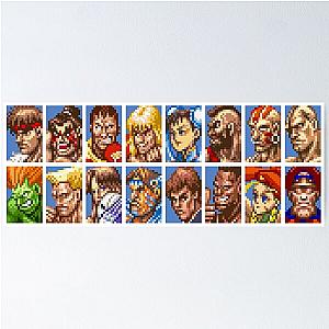 Super Street Fighter II - Character Select Poster