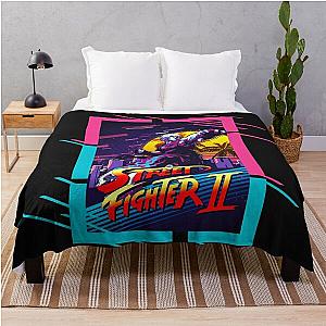 Retro Ken Street Fighter Throw Blanket