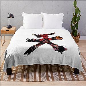 Street Fighter - Akuma - Devil Kanji Throw Blanket