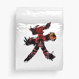 Street Fighter - Akuma - Devil Kanji Duvet Cover