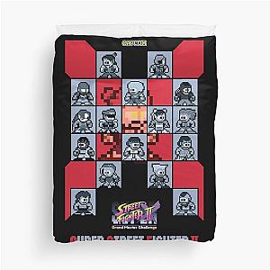 Super Street Fighter 2 Turbo Pixel Art Duvet Cover