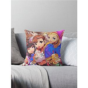 Street Fighter Girls Throw Pillow