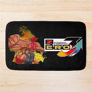 Street Fighter Ryu Akuma Evil Alpha Bath Mat