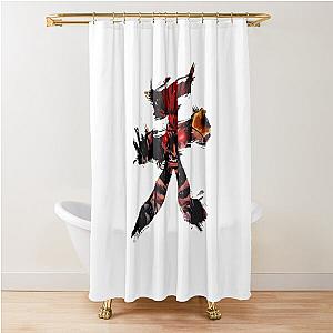 Street Fighter - Akuma - Devil Kanji Shower Curtain