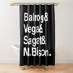 The Bosses - U.S. Version (Street Fighter 2) Shower Curtain